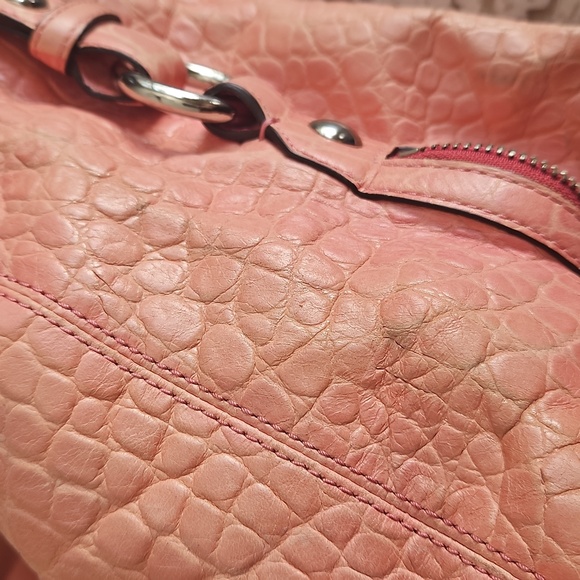 Coach Pink Crocodile-Embossed Bag - Picture 12 of 15